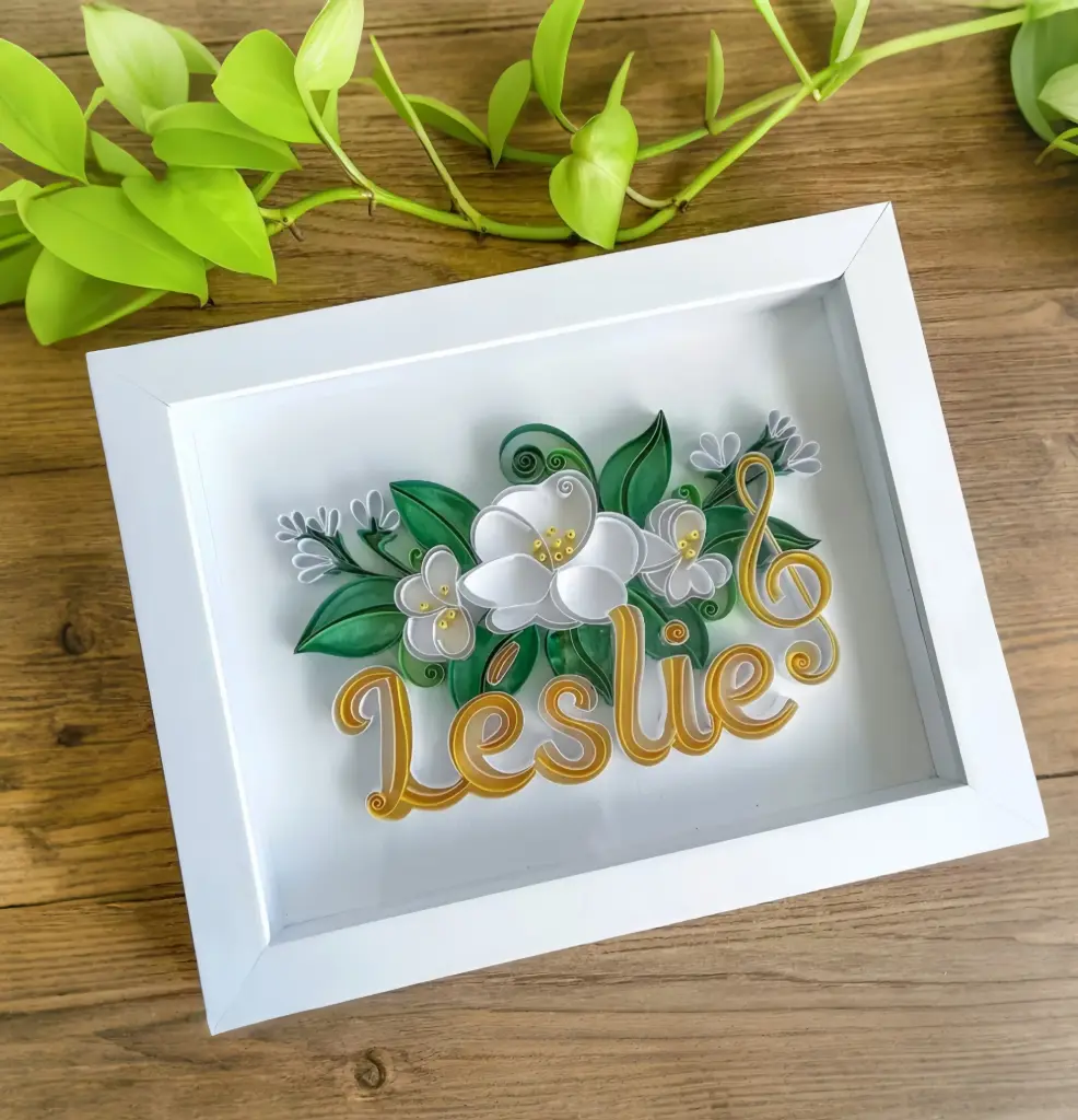 Paper Customized Name with Love(Quill Art)