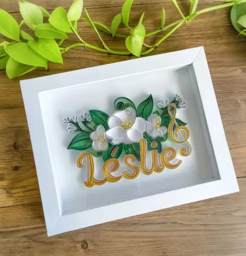 Paper Customized Name with Love(Quill Art)