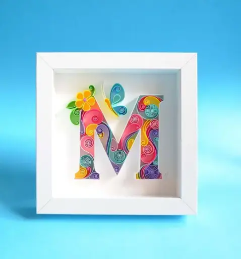 Quilling Customized Single Letter