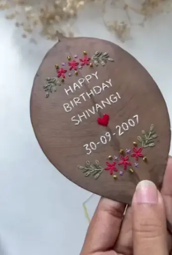 A beautiful Birthday Leaf